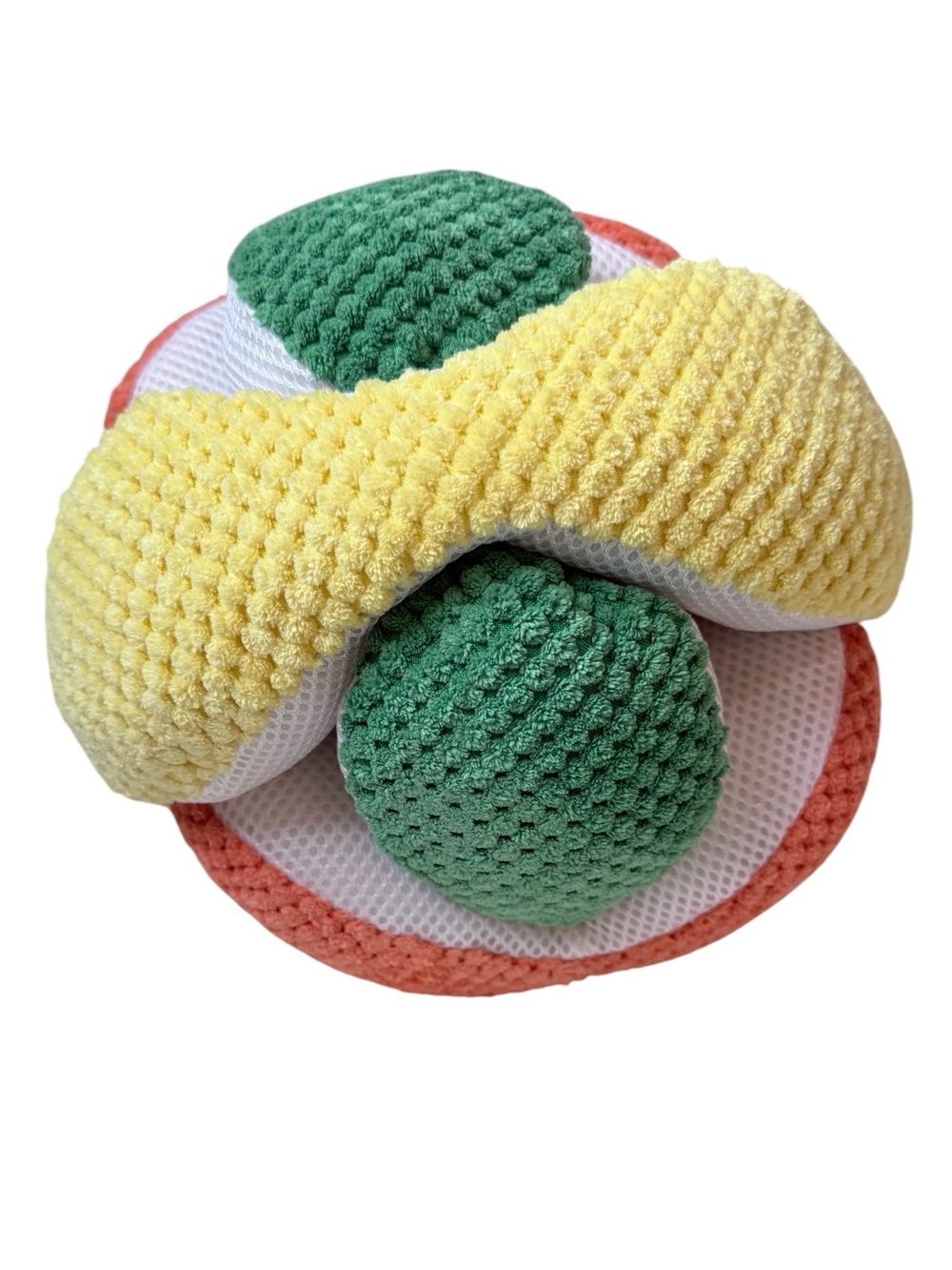 Spunky Pup Stuffies Tangle Plush Treat Puzzle Snuffle Toy for Dogs